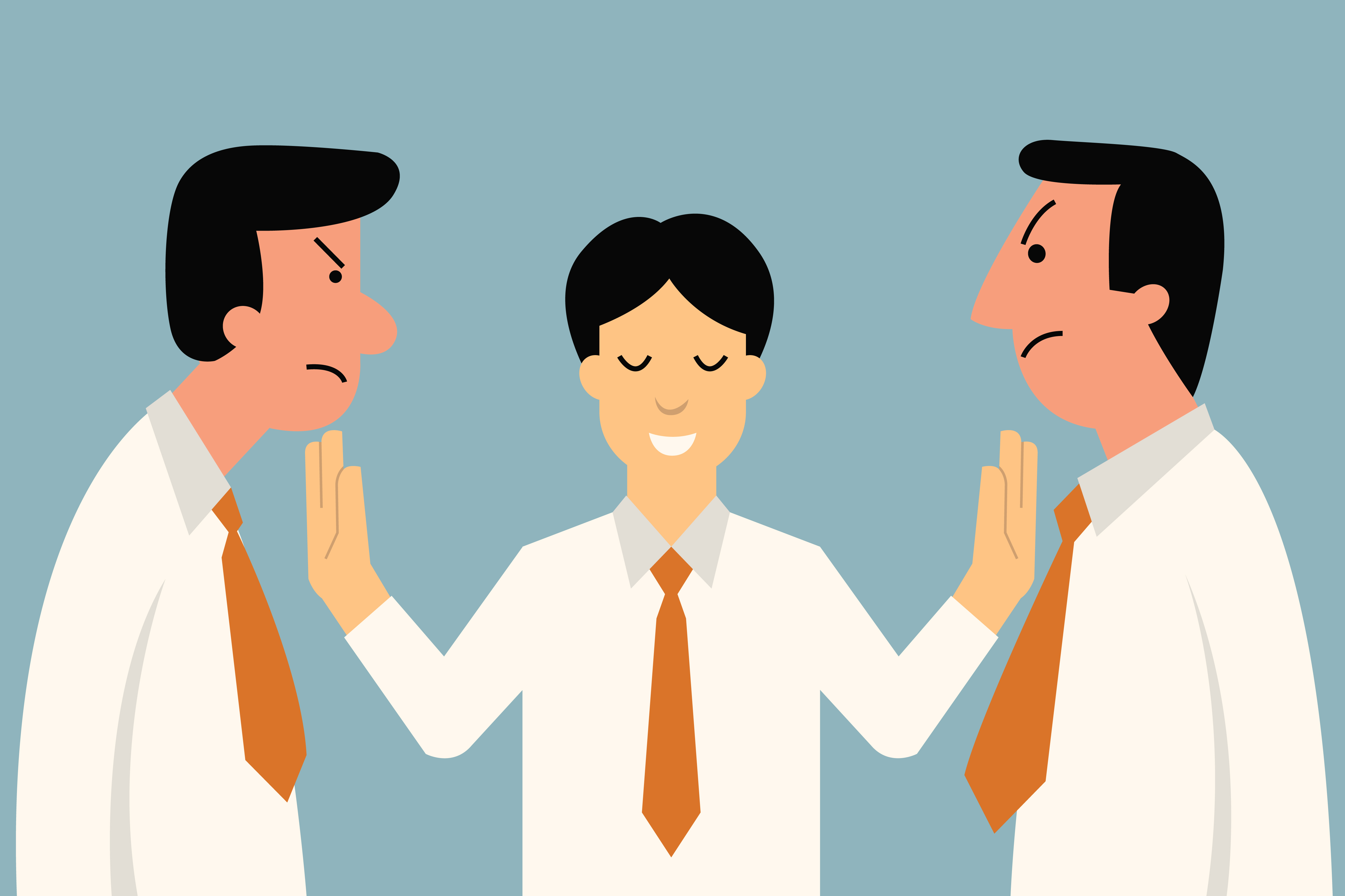 Learning to be a Mediator to resolve conflicts